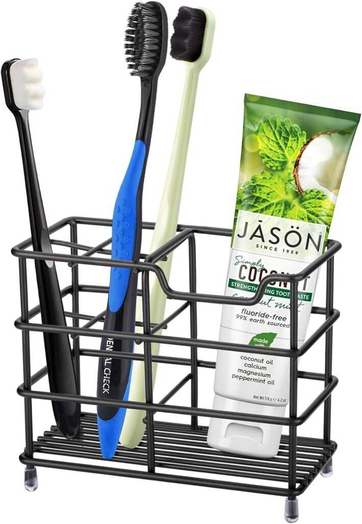 Urbanstrive 304 Stainless Steel Toothbrush Holder (Black)