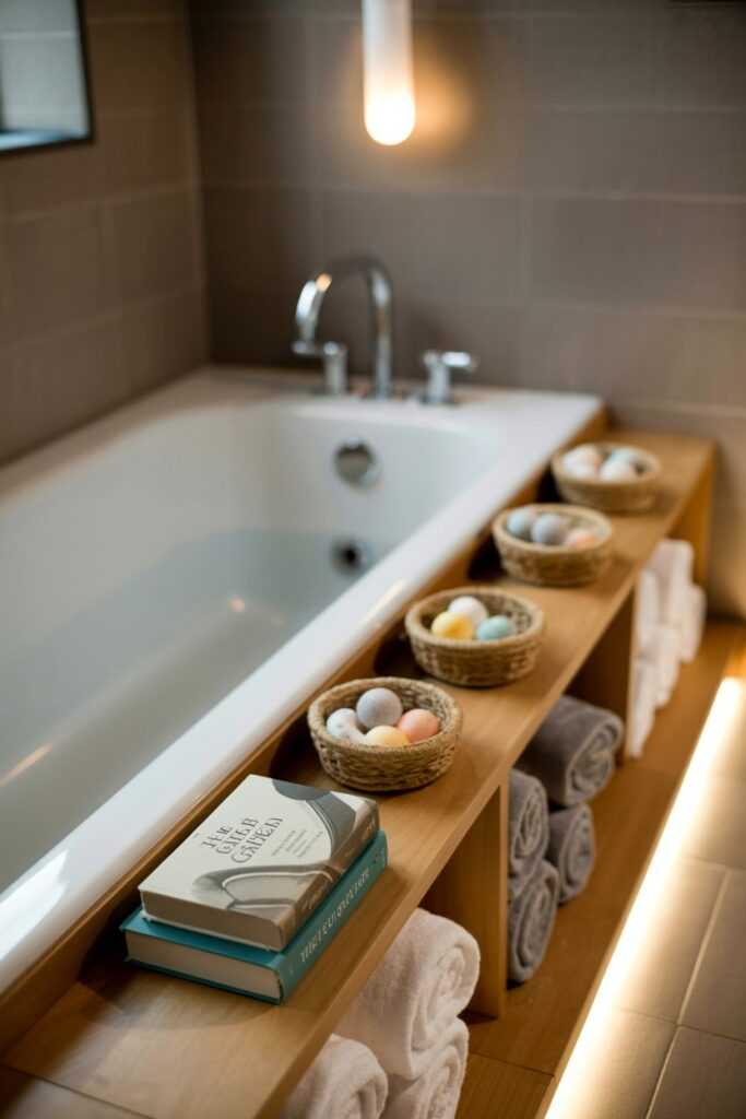 Bathtub with Built-In Storage