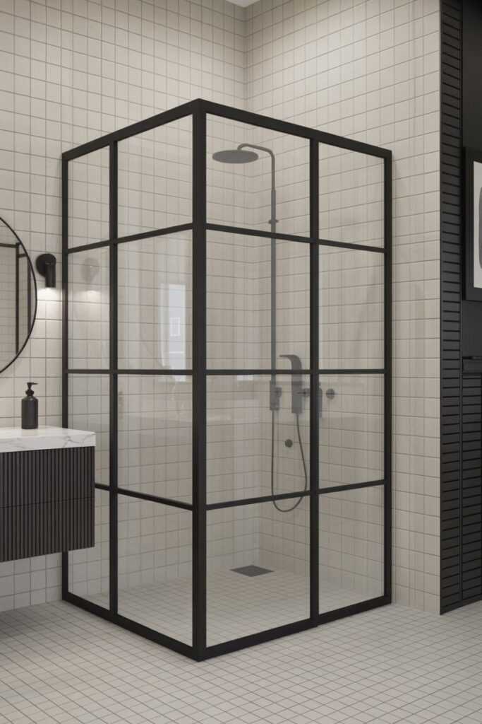 Black Framed Showers