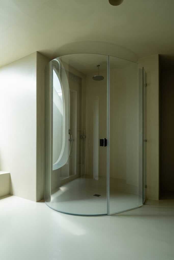 Curved Glass Door