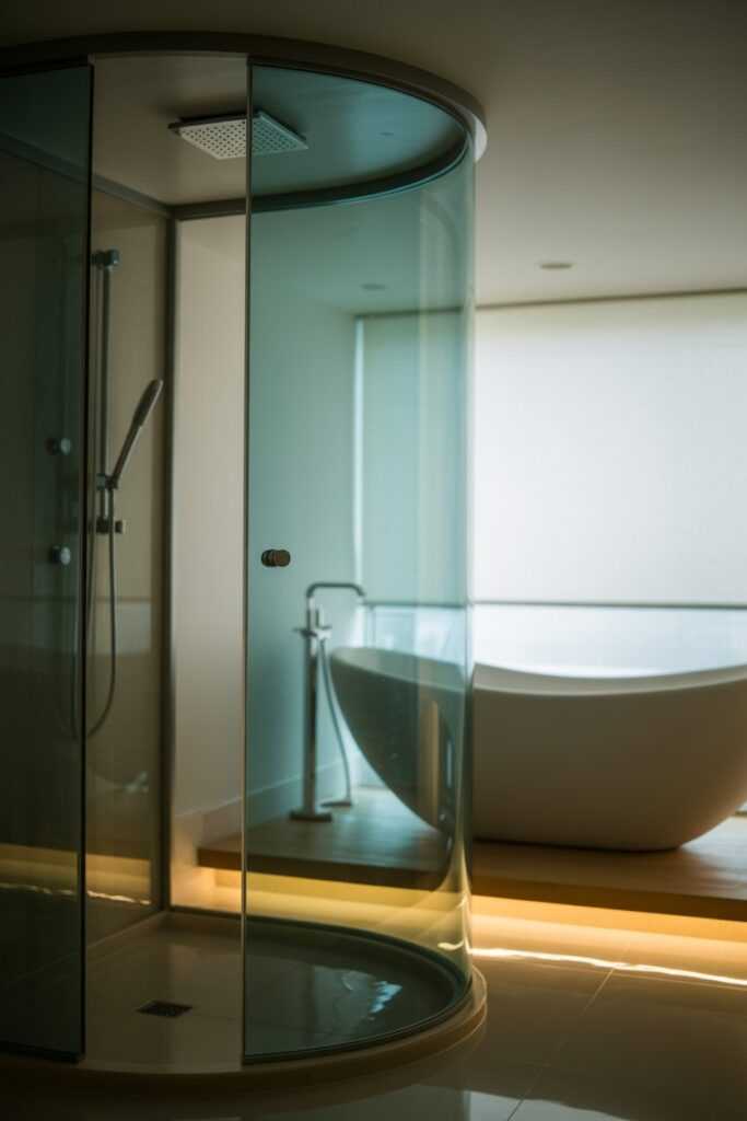 Curved Glass Showers