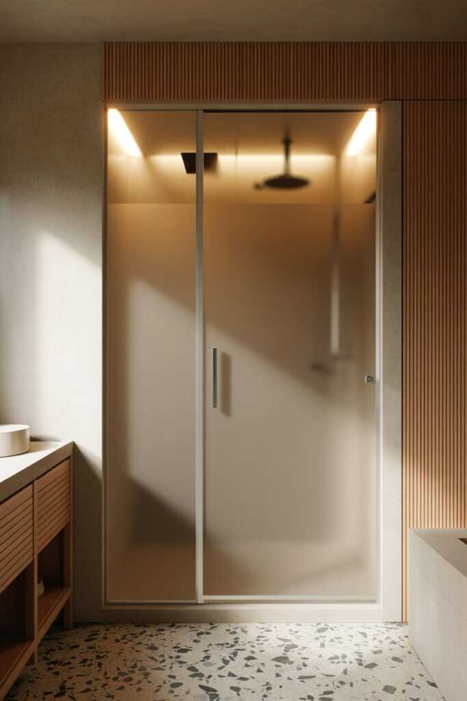 Frosted Glass Door