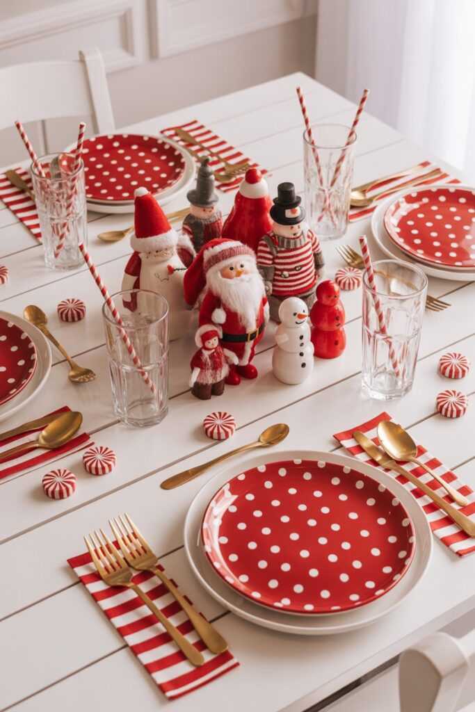 Fun Red and White Table Decor Ideas