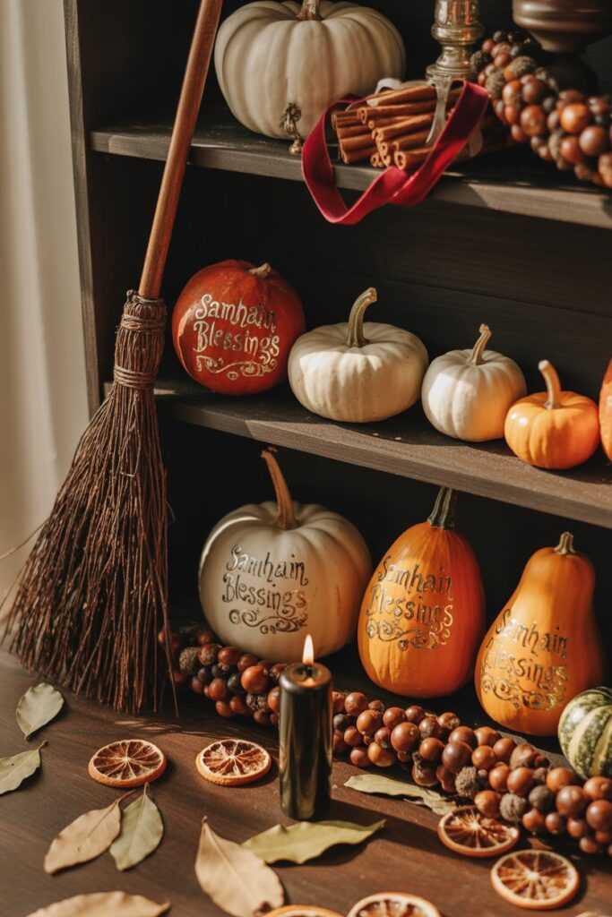 Seasonal Witchy Shelf Decorating Ideas