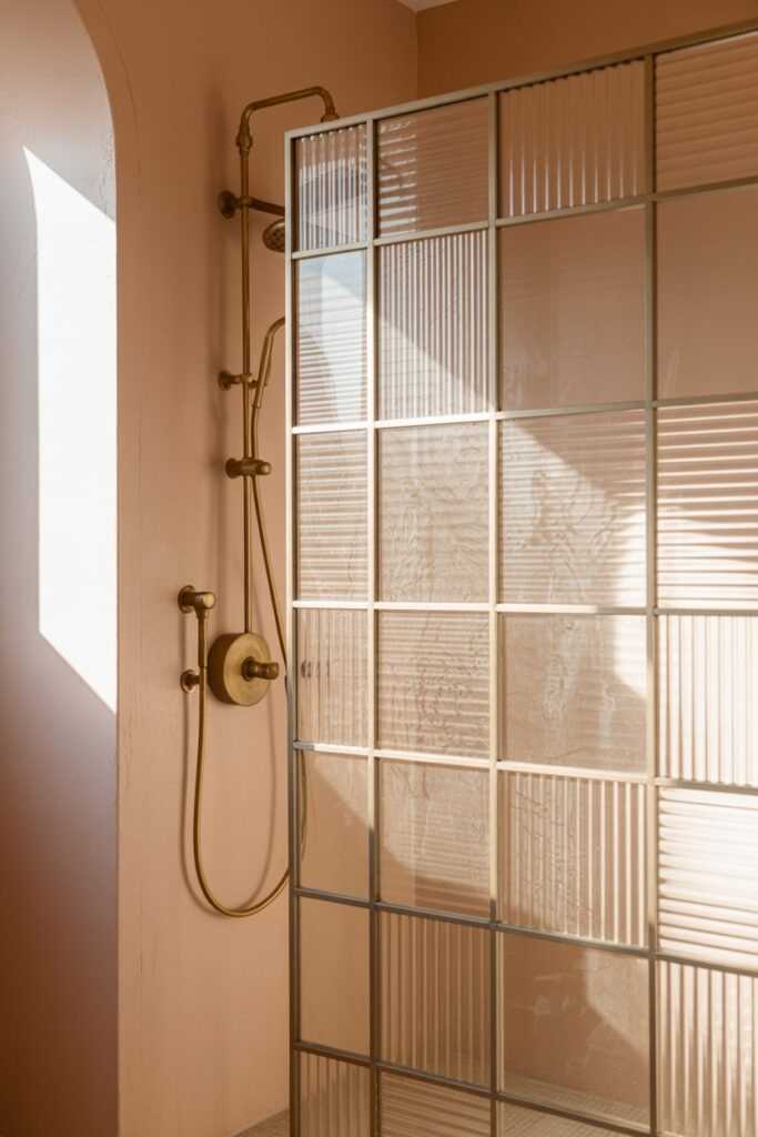 Textured Glass Door