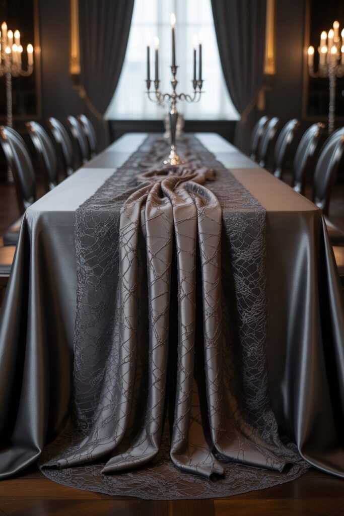 Tablecloths and Runners: The Foundation of Spooky Elegance