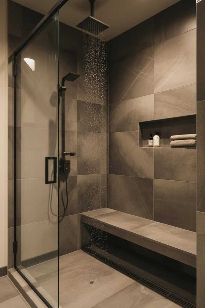 Walk-In Shower with Bench