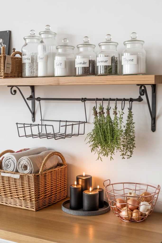 Witchy Kitchen Shelf Organization Tips