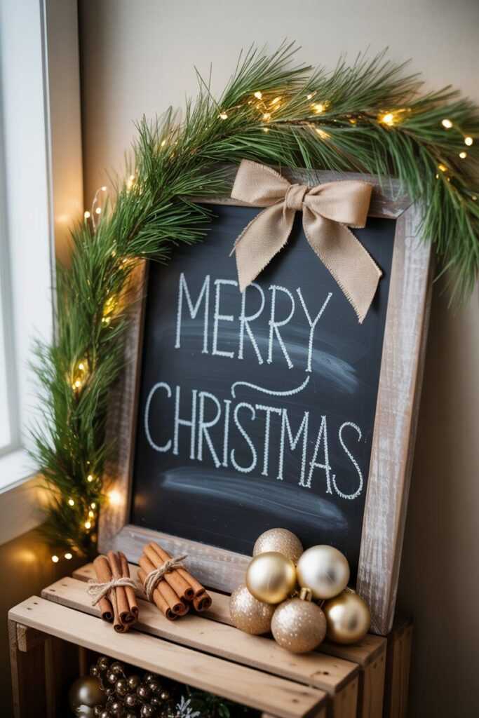 Adding Rustic Flair to Your Chalkboard Setup