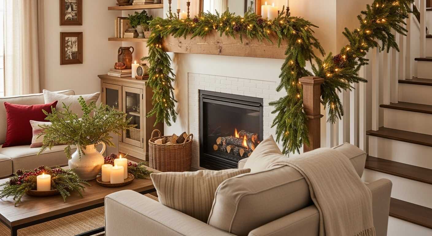 Cozy Farmhouse Christmas Garlands for Warm Holiday Decor
