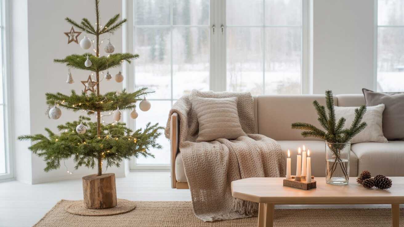 Neutral Scandinavian Christmas Décor Ideas for a Cozy Home