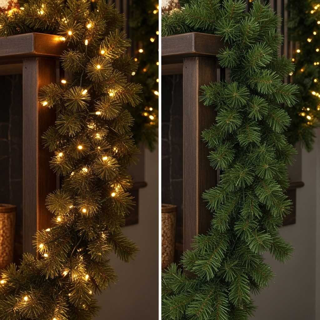 The Charm of Pre-Lit vs. Plain Garlands