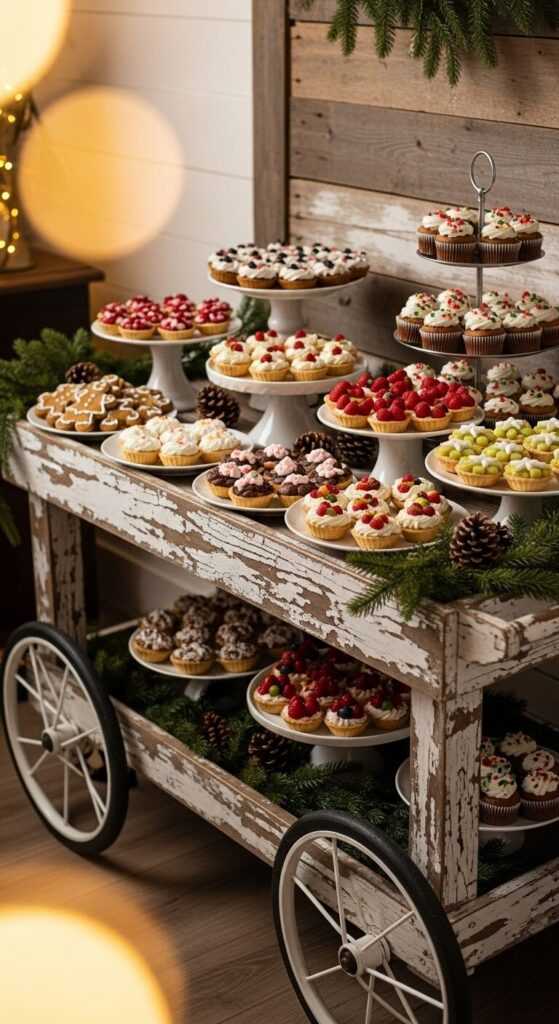 The Magic of a Rustic Farmhouse Dessert Cart