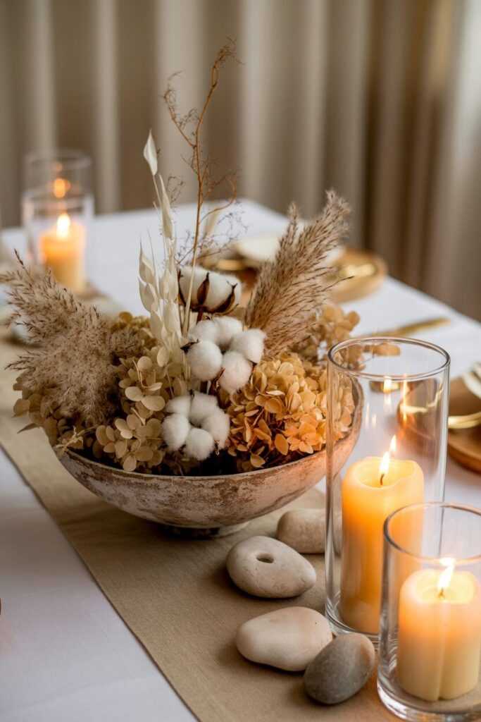 The Perfect Pairings: Centerpieces That Complement Neutrals