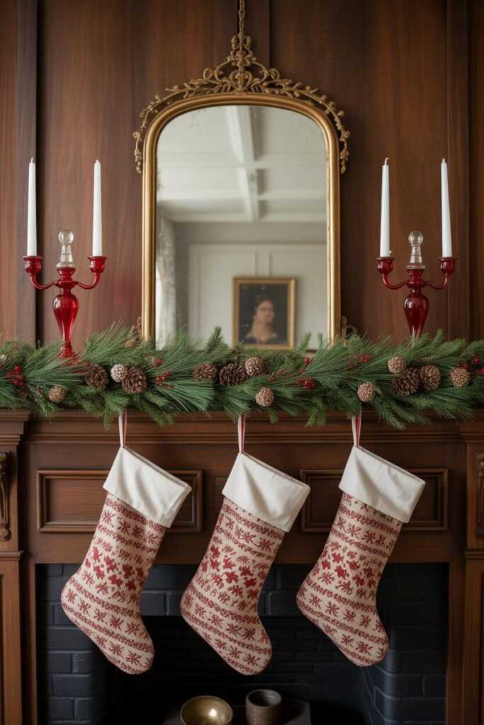 Vintage-Inspired Mantel Styling