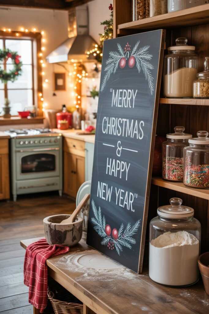 Where to Display Your Rustic Christmas Chalkboard