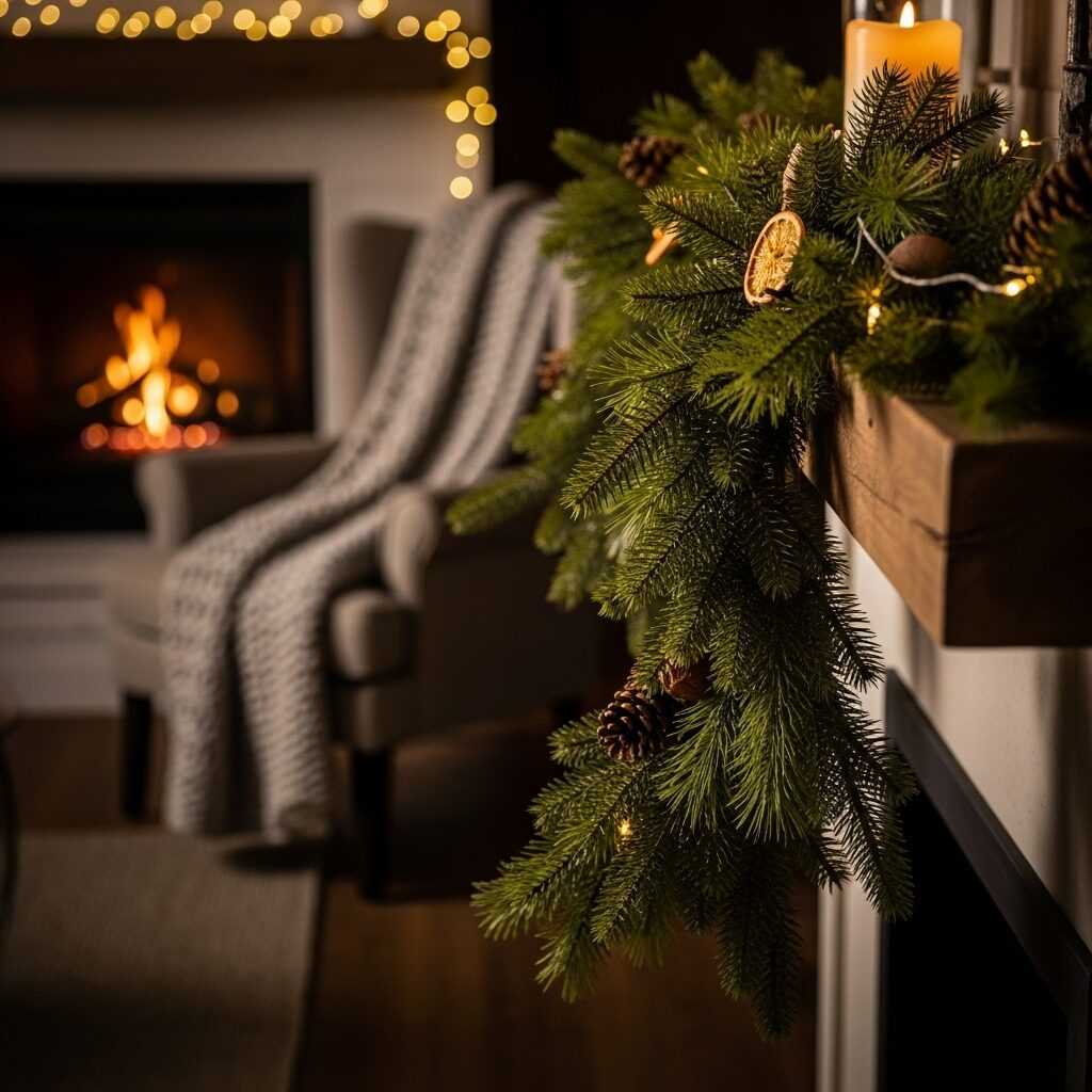 Why Farmhouse Christmas Garlands Feel So Inviting
