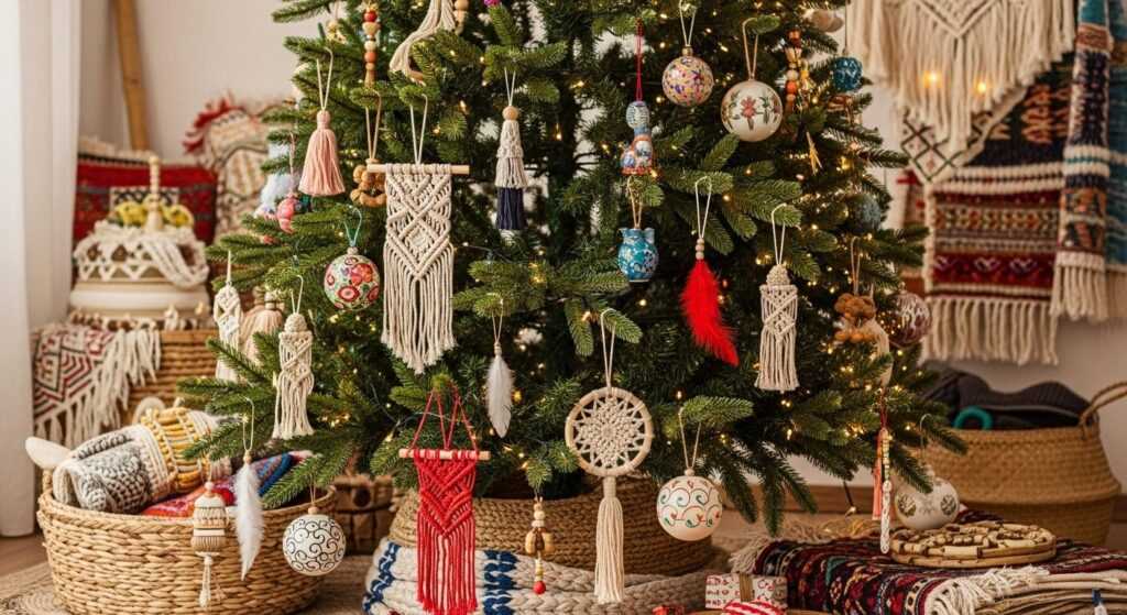 Boho Ornaments to Brighten Your Colorful Christmas Tree