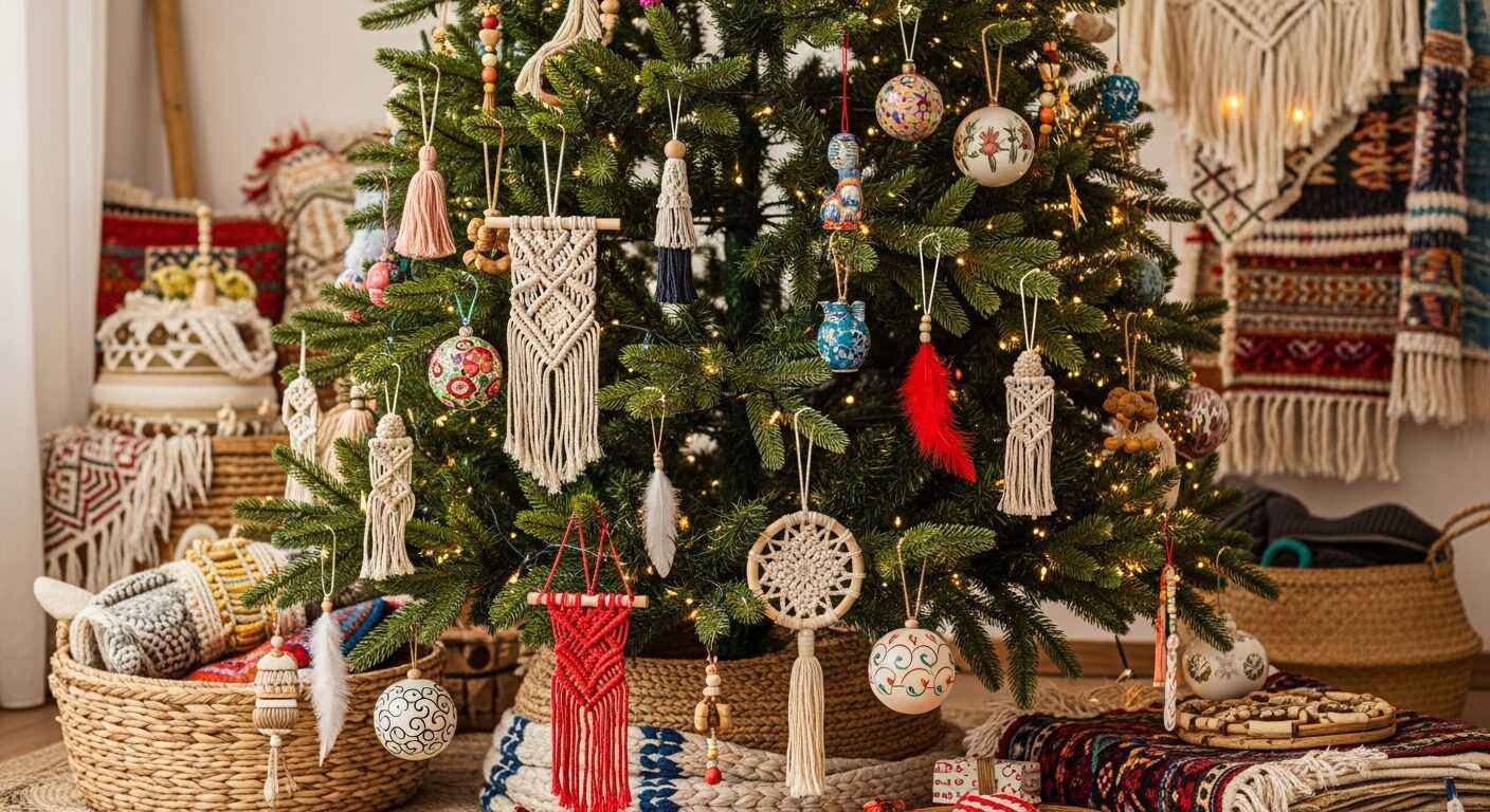 Boho Ornaments to Brighten Your Colorful Christmas Tree