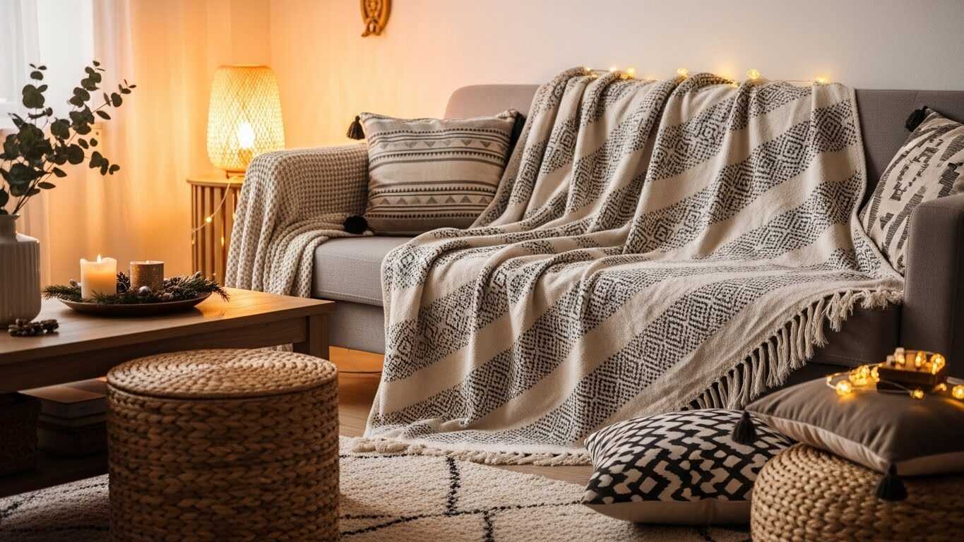 Boho Throw Blankets for Cozy New Year’s Night