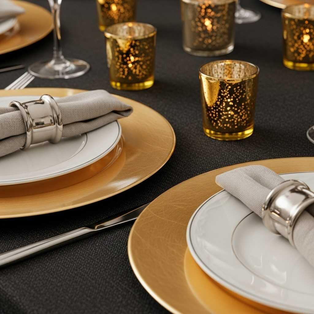 Bring the Sparkle With Metallic Accents