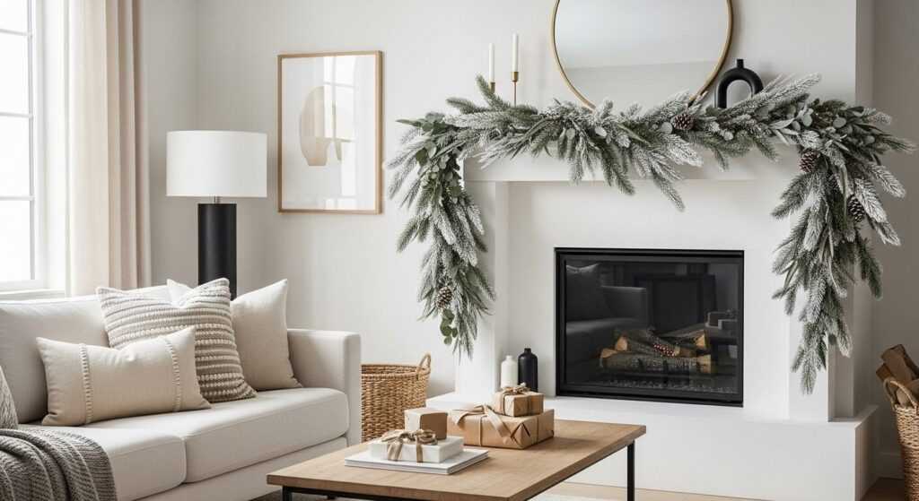Chic Modern Garlands for Minimalist Holiday Homes