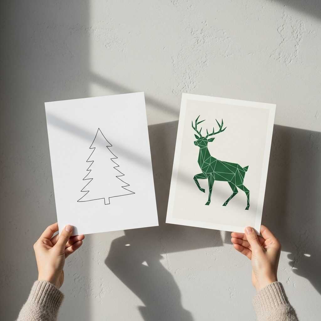 Choosing the Right Minimalist Christmas Wall Art