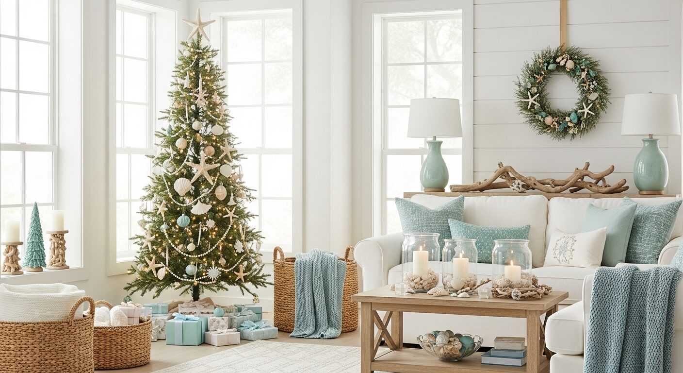 Coastal Christmas Décor Ideas for a Bright Winter Home