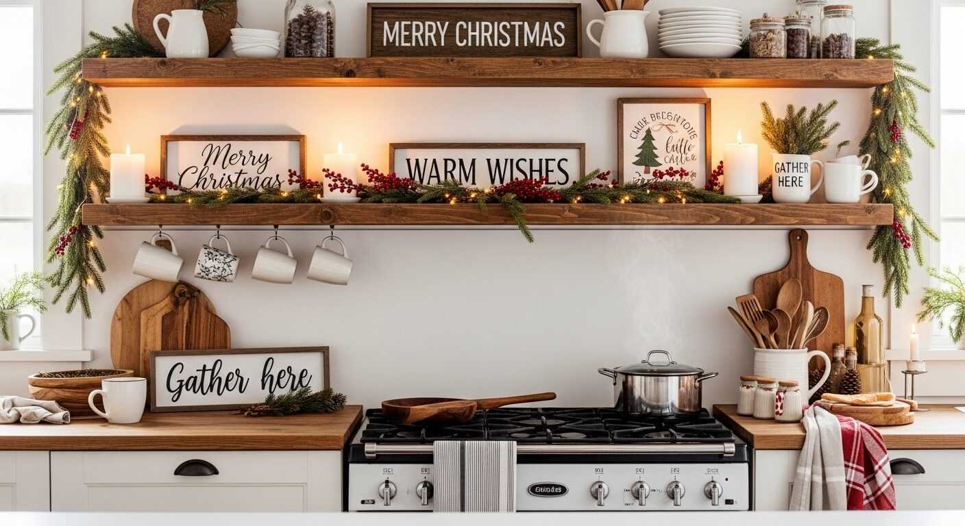 Cozy Rustic Signs for a Warm Christmas Kitchen