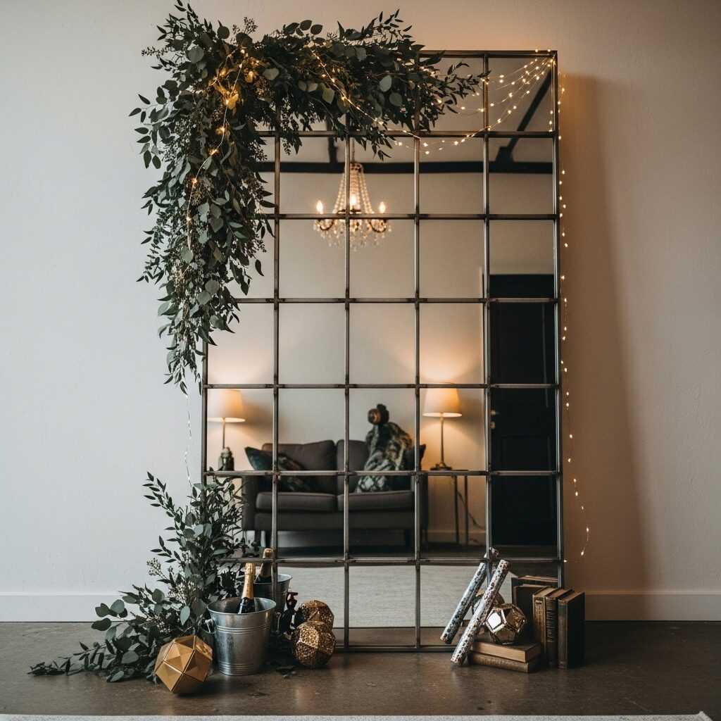 Creative Ways to Style Industrial Mirrors for Your New Year Photo Wall