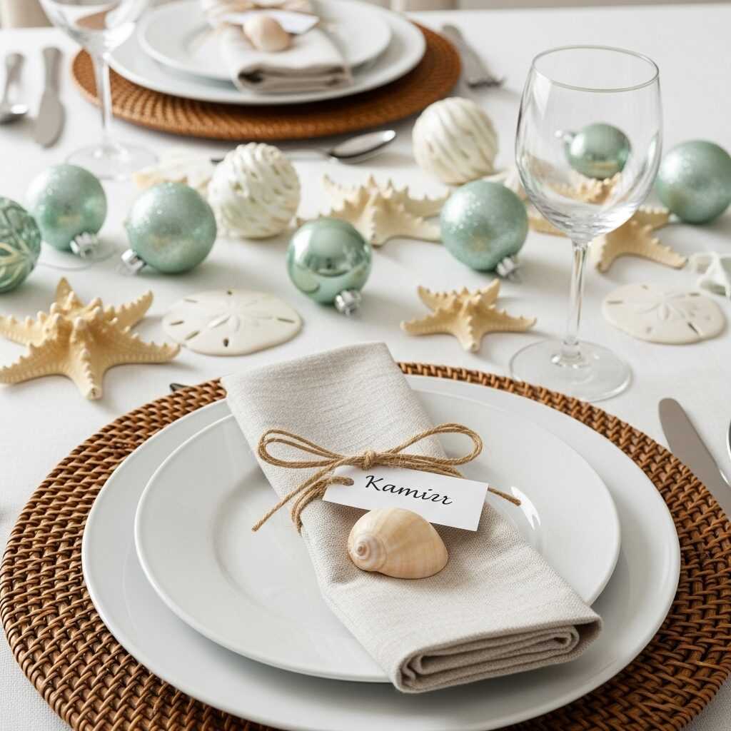 Decorate With Coastal Ornaments and Table Accents