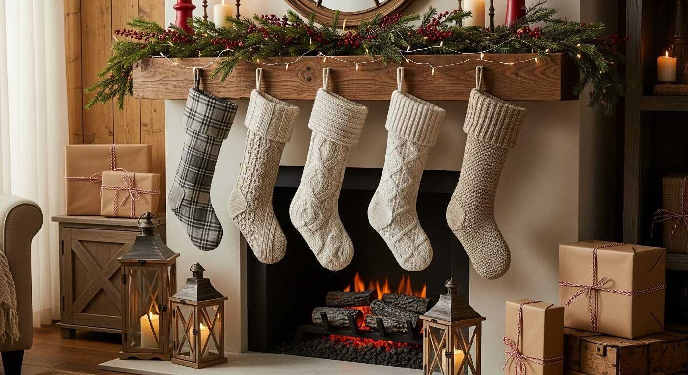 Farmhouse Christmas Stockings for Cozy Holiday Decor