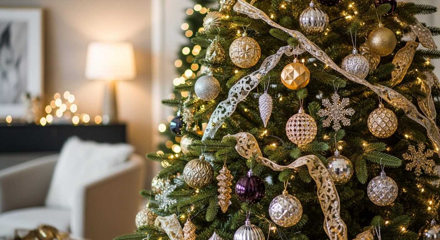 Glam Christmas Tree Ornaments for Luxe Holiday Décor