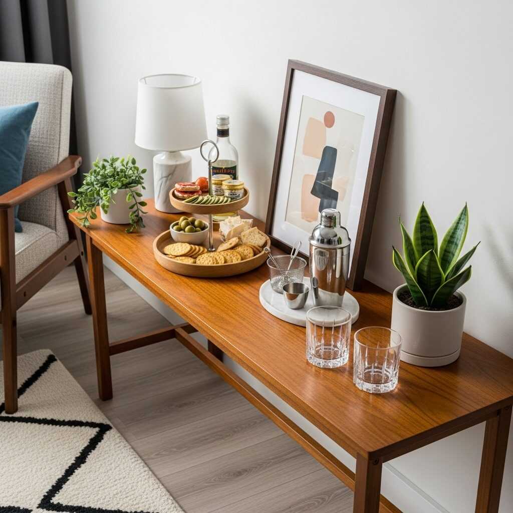 How to Style Mid Century Accent Furniture for Your Gatherings