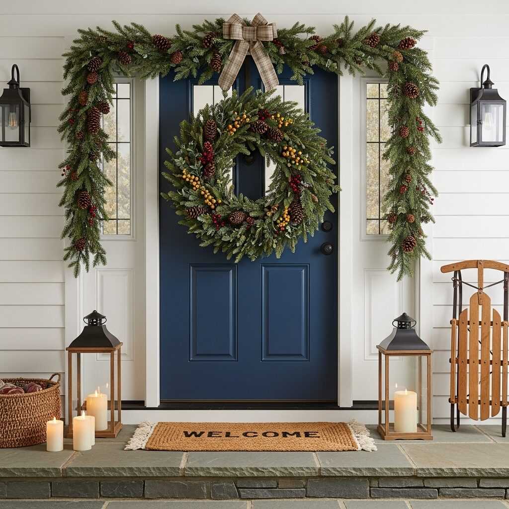 How to Style Your Entryway Around the Wreath
