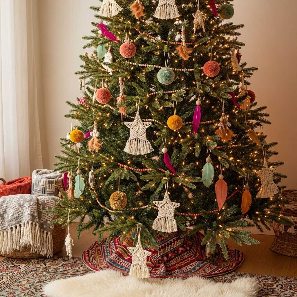 How to Style a Colorful Boho Christmas Tree Like a Pro
