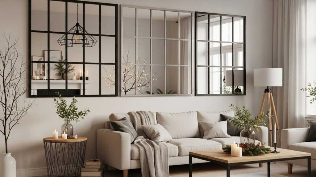 Industrial Mirrors for Stylish New Year Photo Walls