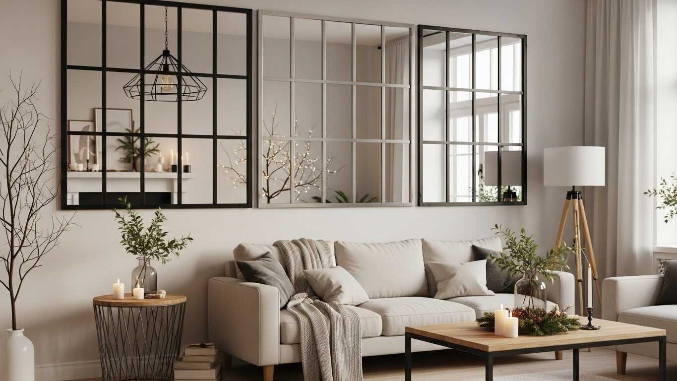 Industrial Mirrors for Stylish New Year Photo Walls