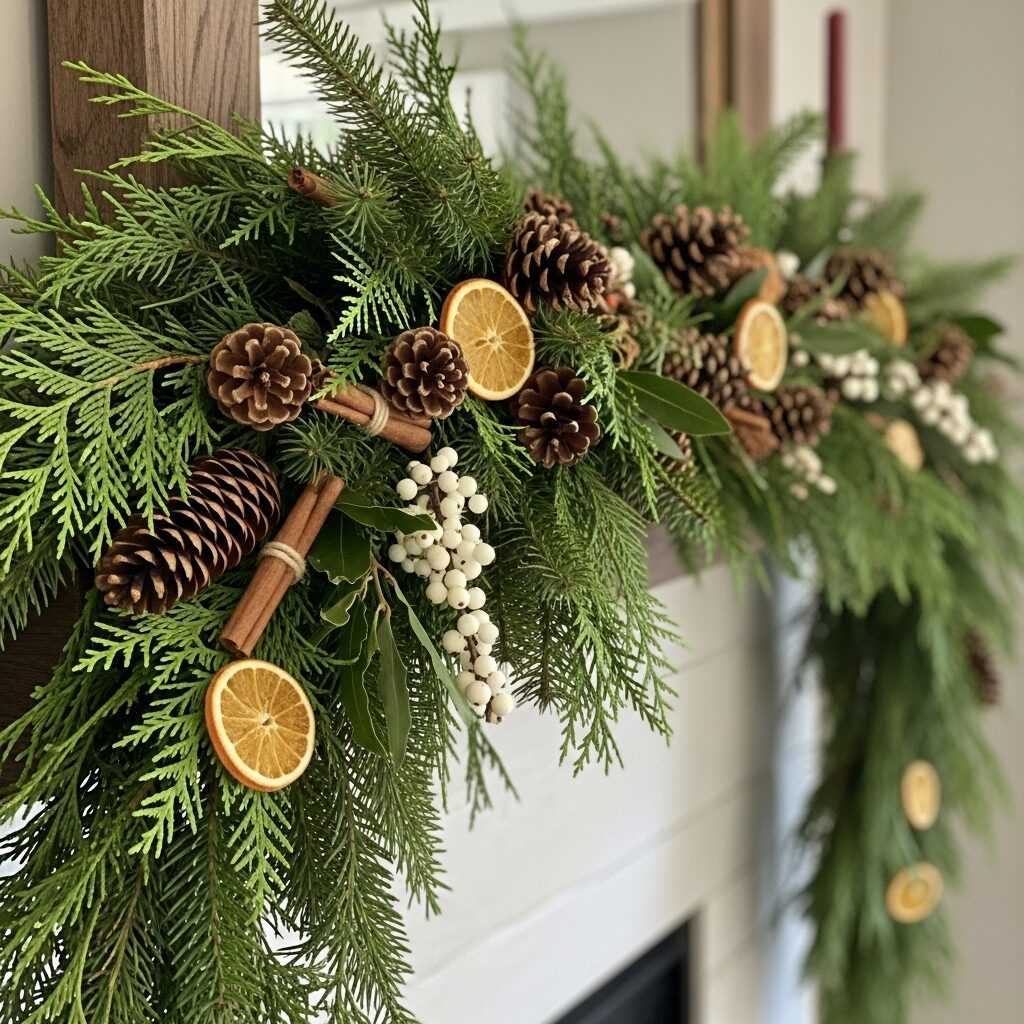 Layering With Greenery and Natural Elements