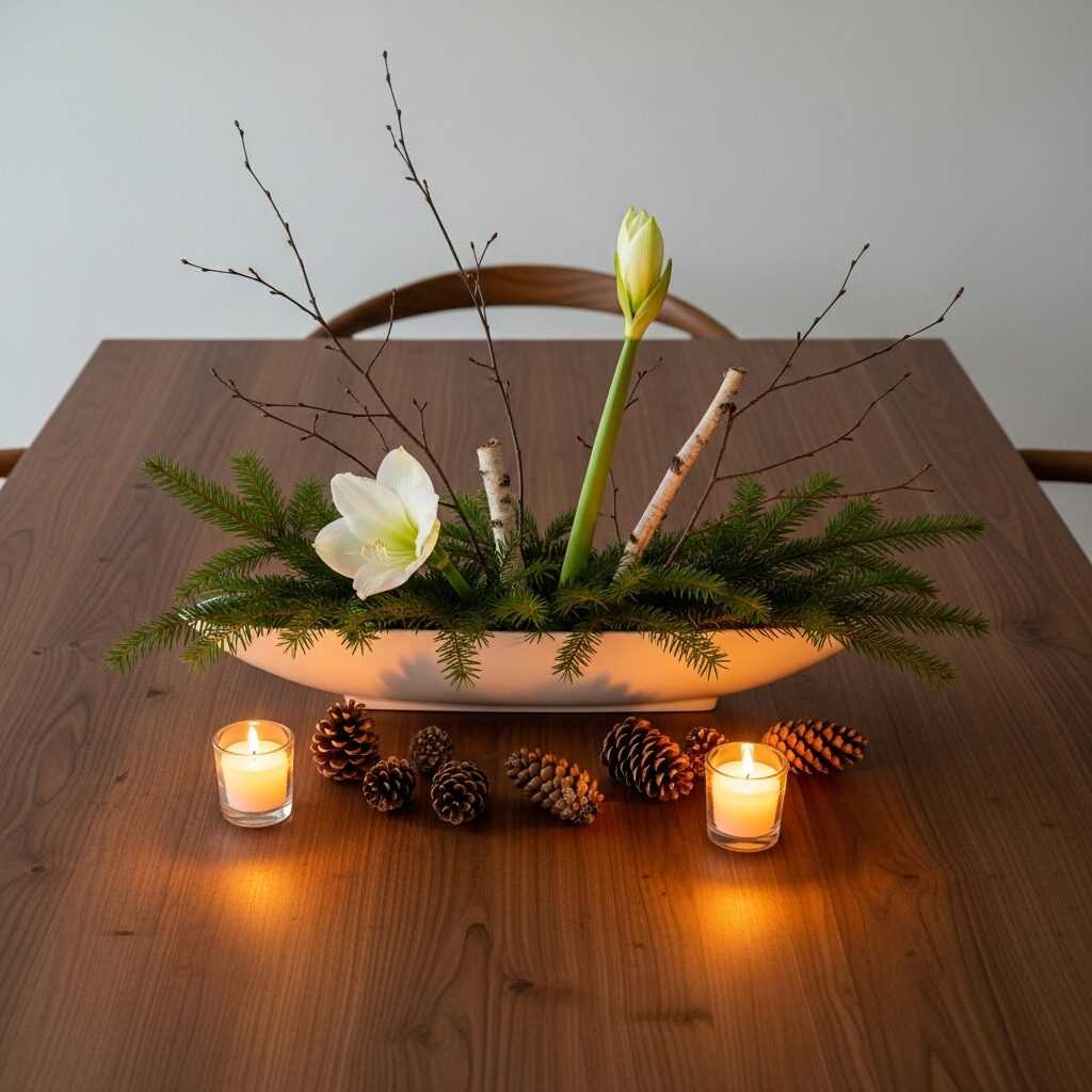 Minimalist Centerpiece Ideas for Christmas