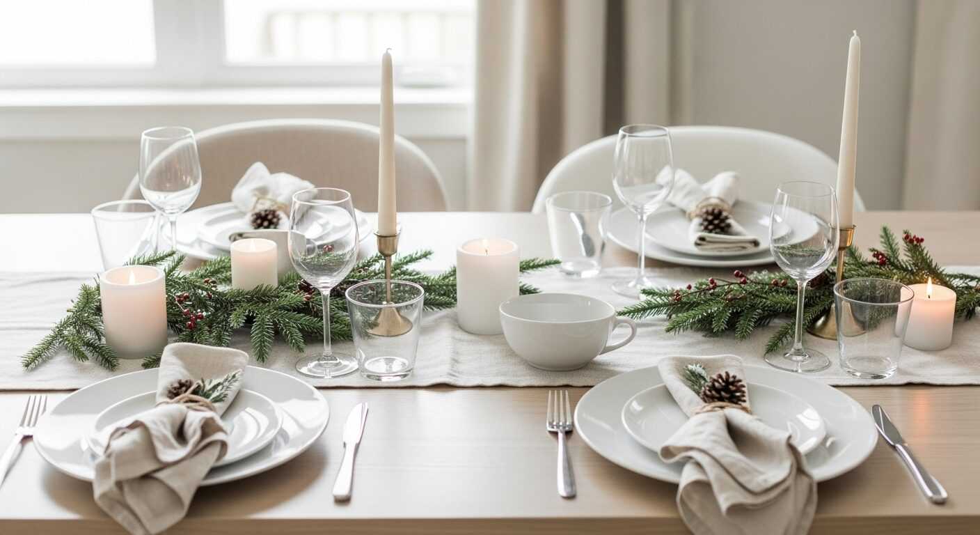 Minimalist Holiday Table Setting Ideas for Simple Dining