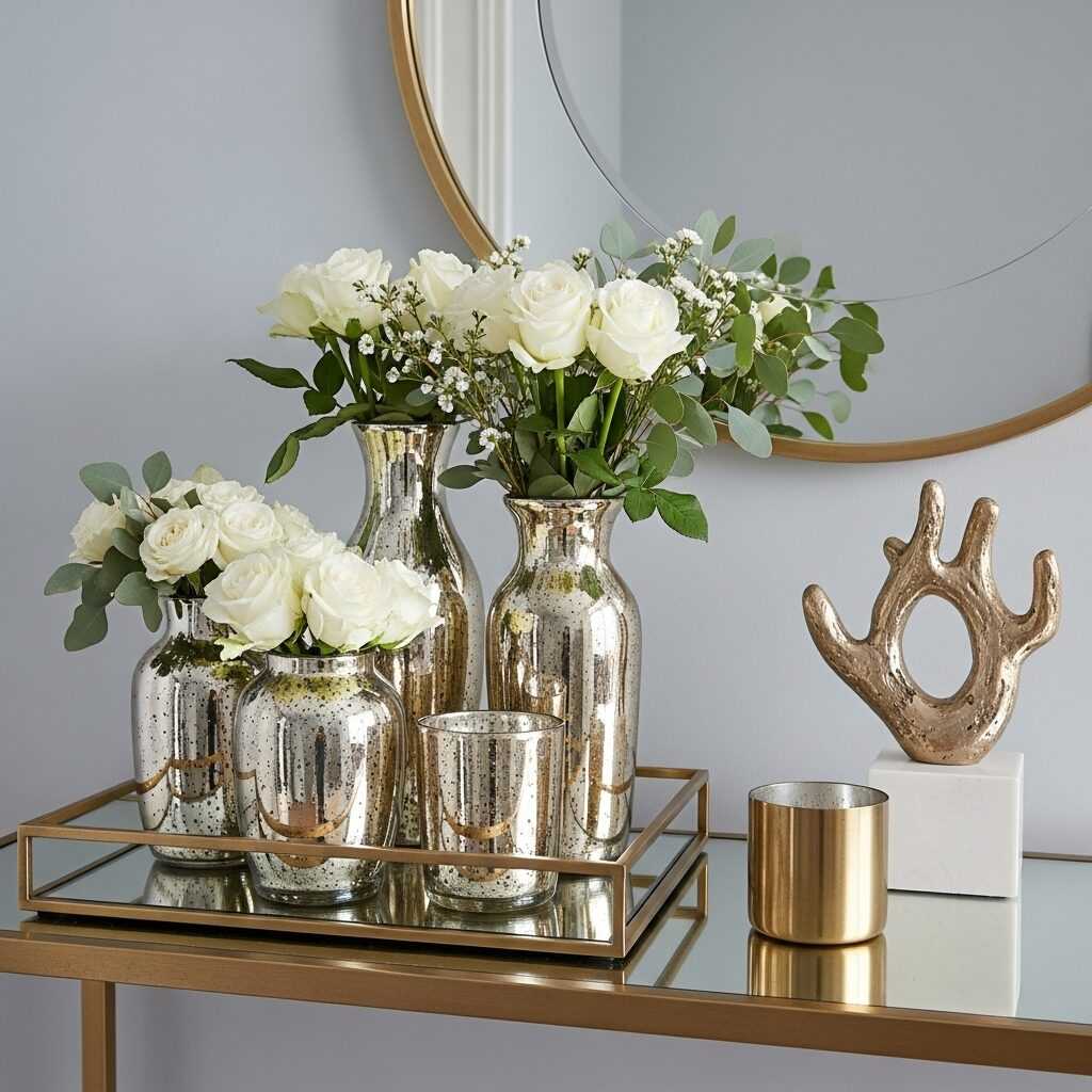 Mix Metallics With Soft Coastal Tones