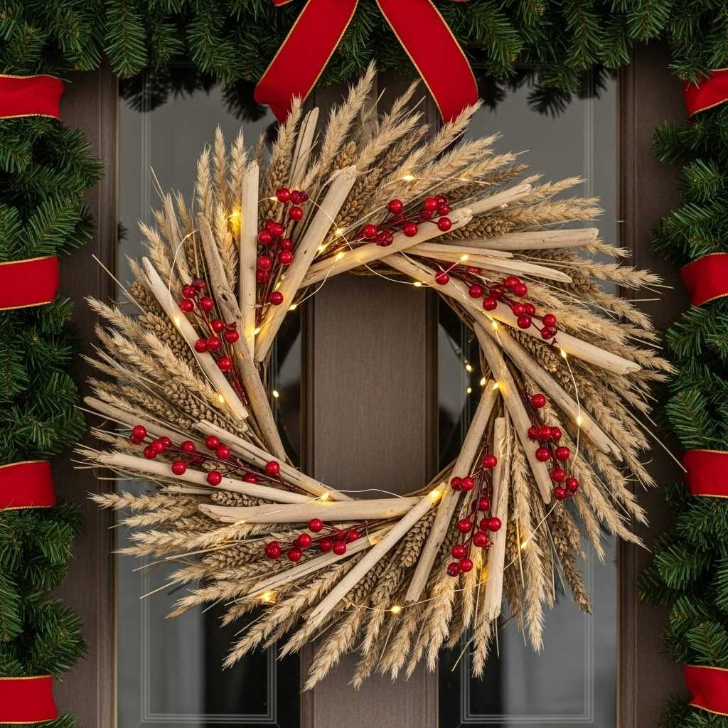 Mixing Coastal Wreaths with Holiday Themes
