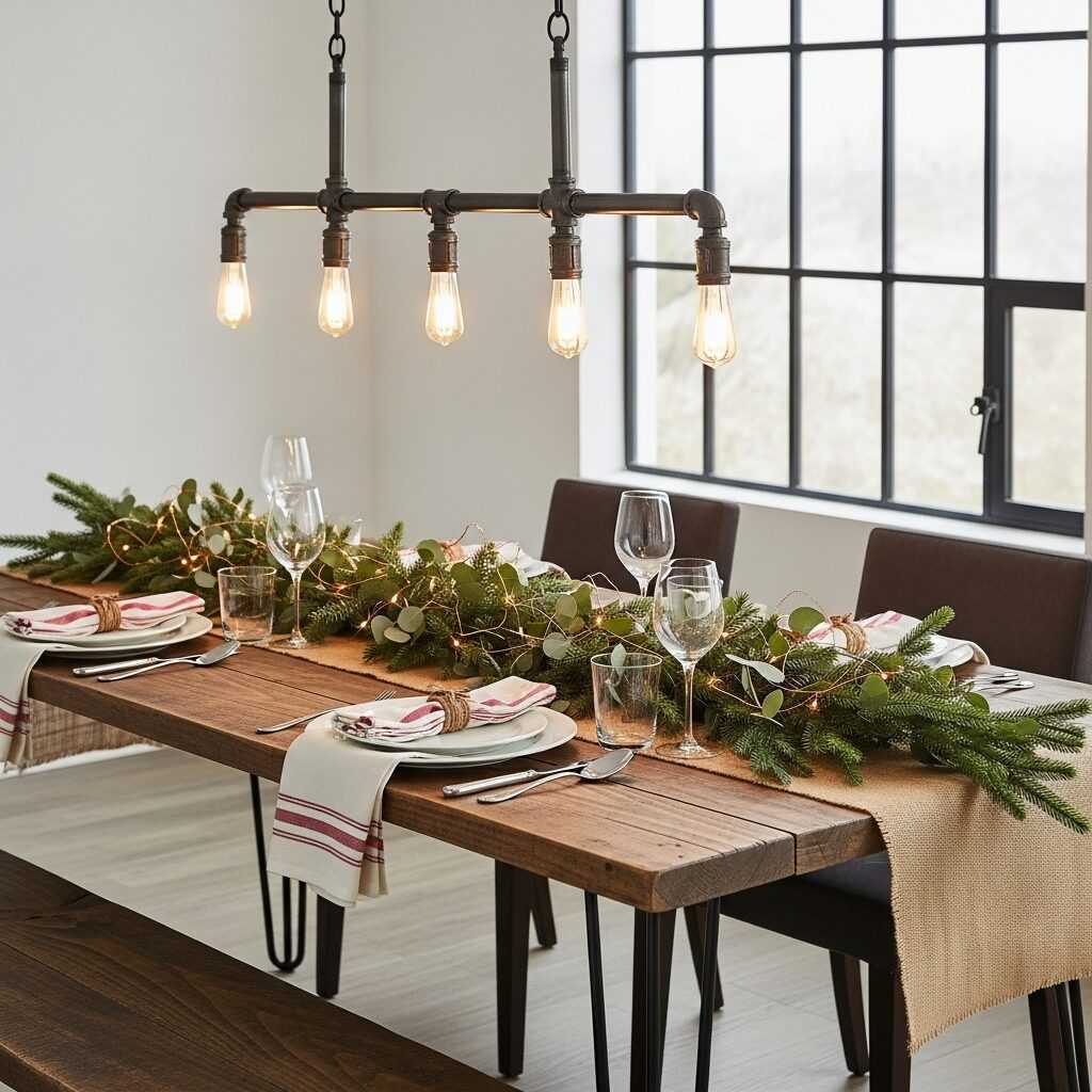 Mixing Industrial with Other Christmas Styles