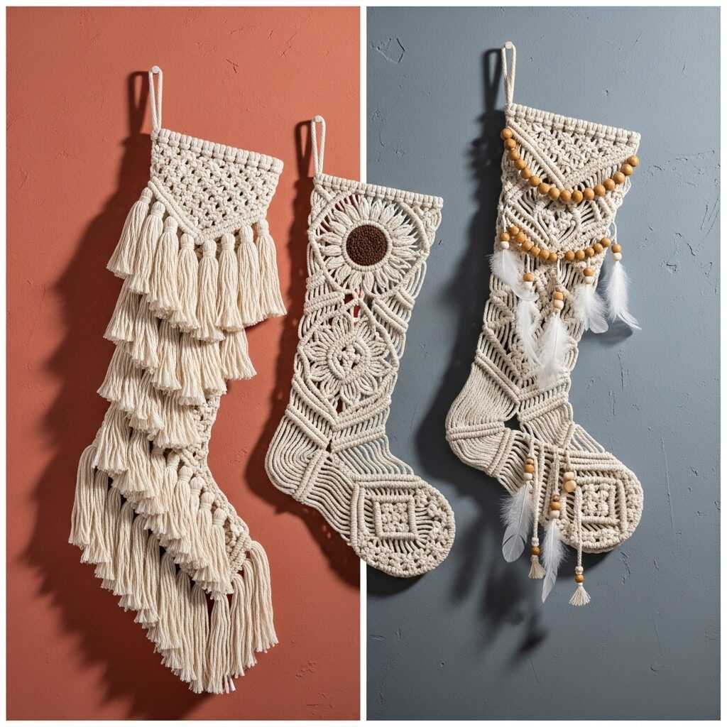 My Favorite Macramé Stocking Styles