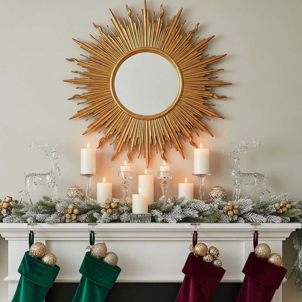 Styling Your Mantel with Glam Stocking Holders