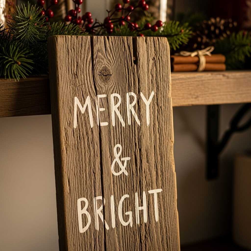 The Charm of Rustic Christmas Signs