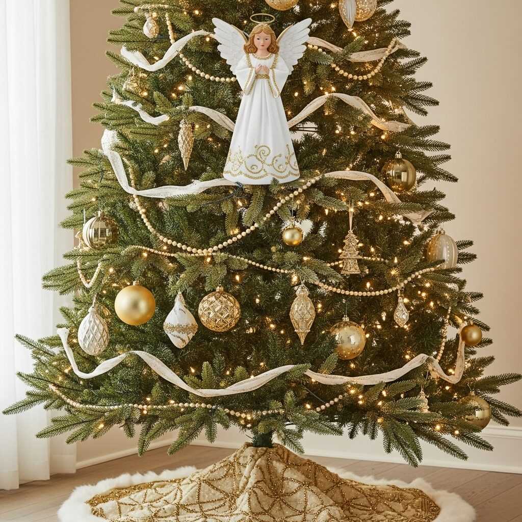 Top Ways to Style Your Tree Around the Angel Topper