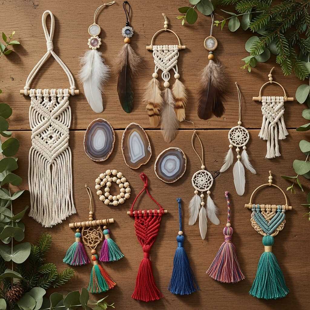 Types of Boho Ornaments for a Standout Christmas Tree