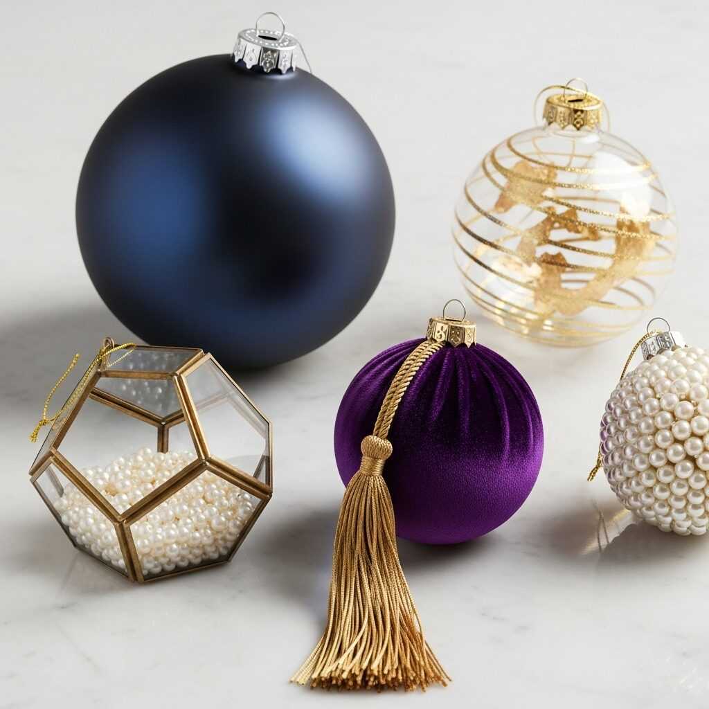 Types of Glam Christmas Tree Ornaments